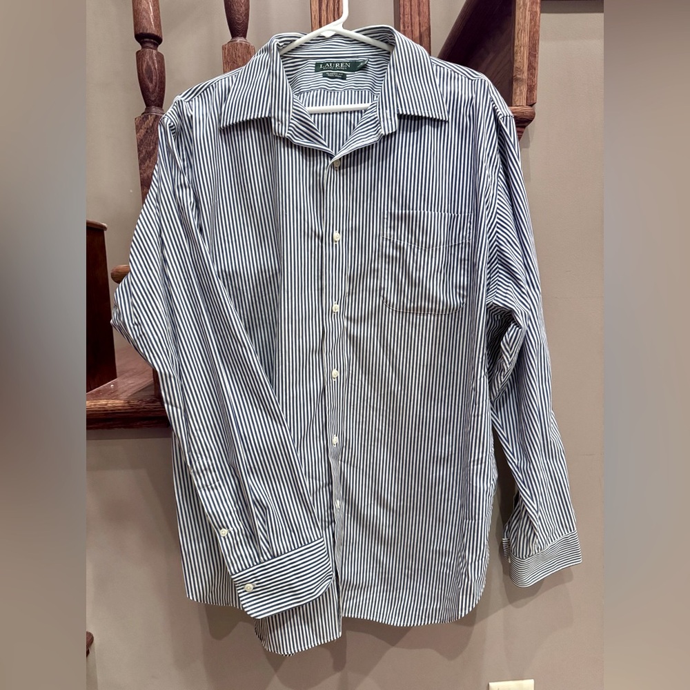 Men’s Ralph Lauren Classic Fit Ultra Stretch Stripe Dress Shirt